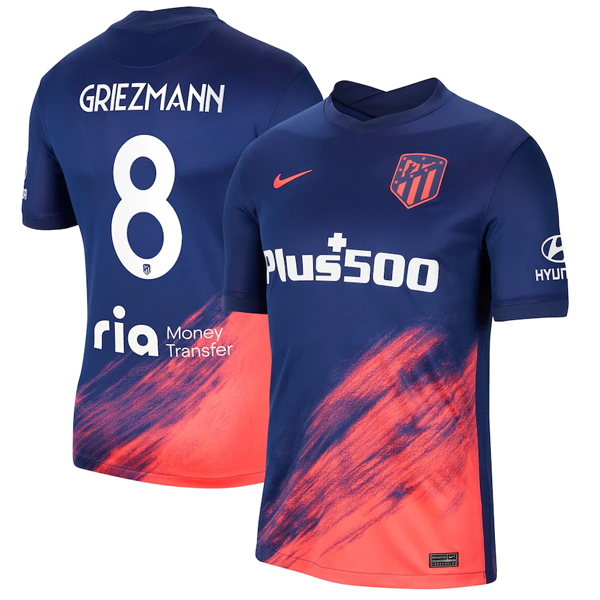 Atletico Madrid Griezmann 8 Auswärtstrikot 2021-2022 Günstige Fußballtrikots